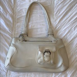 Cole Haan White Leather Purse